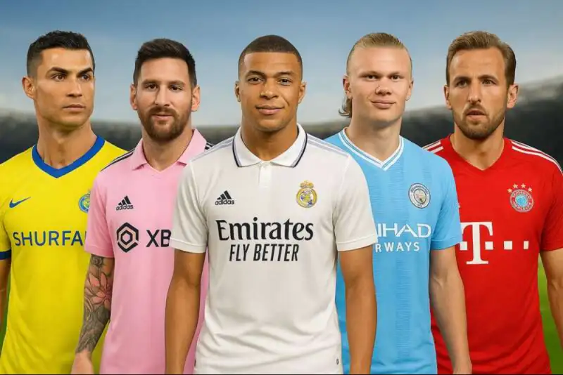 رده‌بندی 10 گلزن برتر سال 2025 در فوتبال جهان