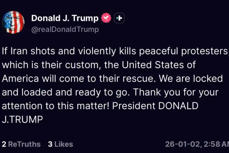 نجات معترضان یا ماشه مرگ؟ واقعیت پشت توئیت ترامپ