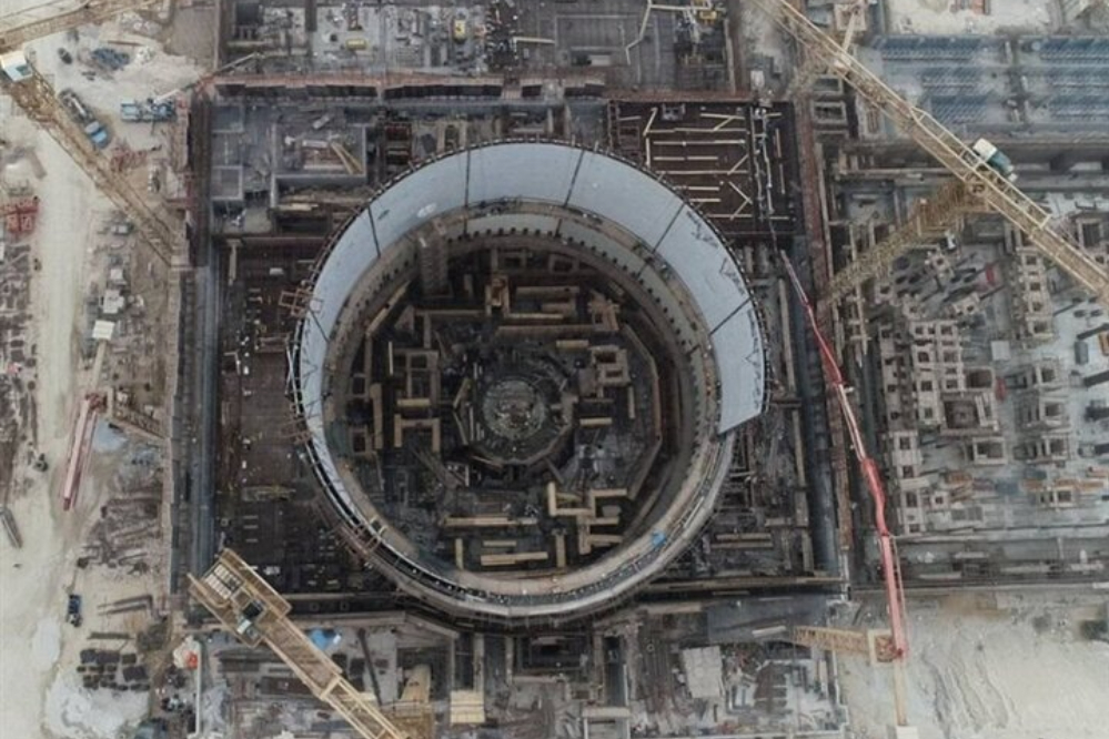 تركيب الحلقة الثالثة للمفاعل في محطة بوشهر للطاقة النووية