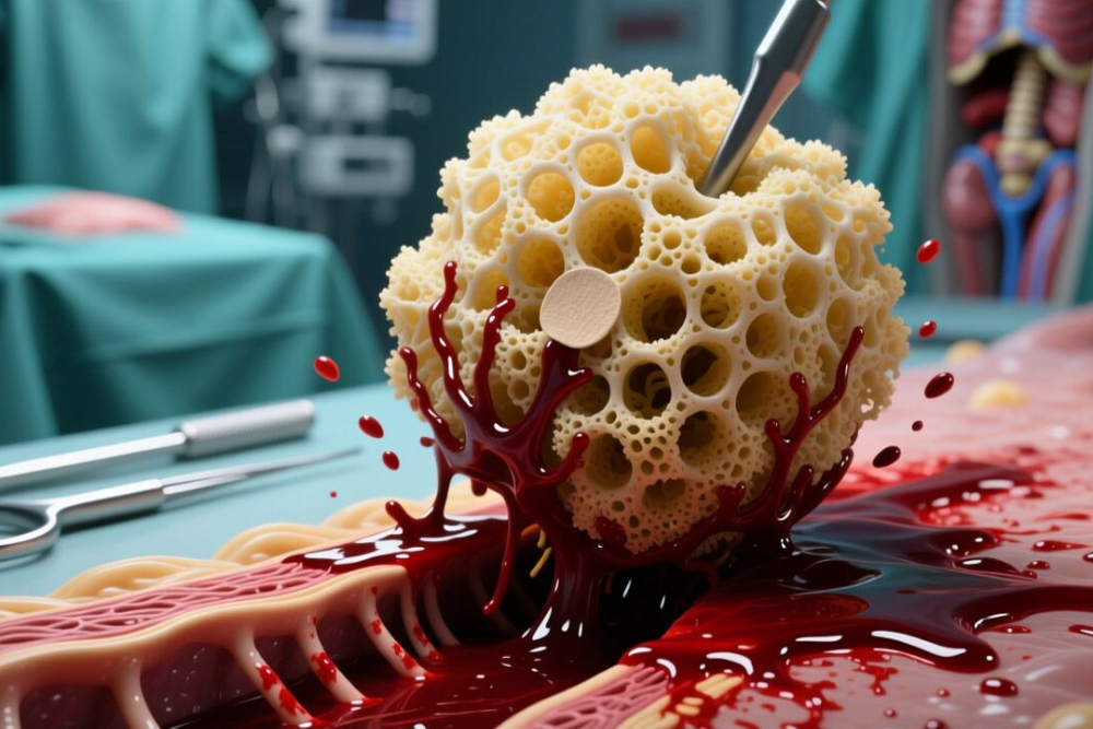 طراحی یک اسفنج جدید برای کنترل سریع خون‌ریزی‌های مرگبار