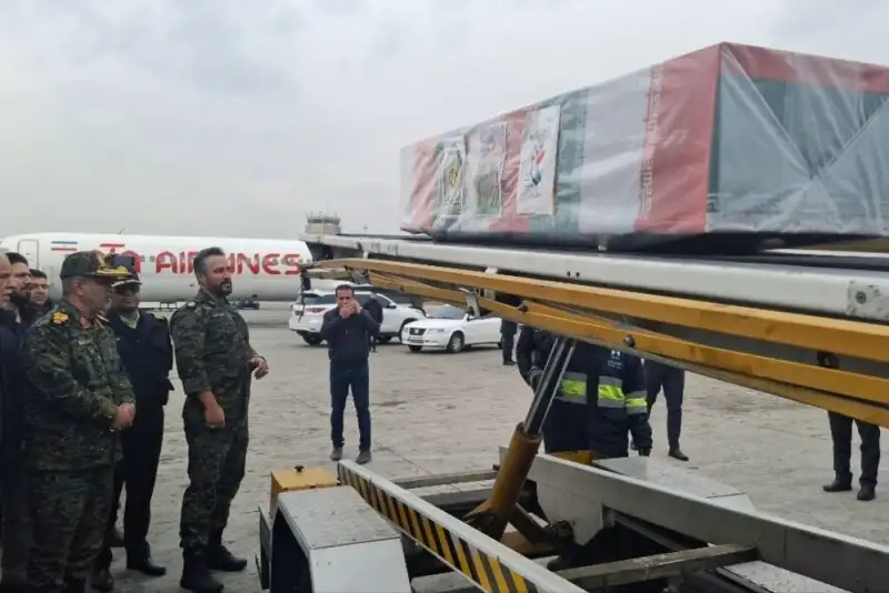 تشییع  پیکر دو  شهید مدافع امنیت در فرودگاه مهرآباد