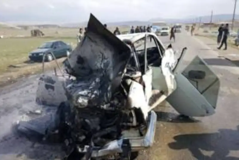 2 فوتی در تصادف جاده ای مهاباد- بوکان