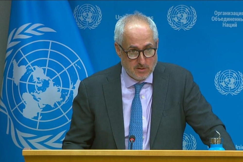 سخنگوی سازمان ملل از پاسخ مسئولیت آمریکا در رویدادهای اخیر ایران طفره رفت