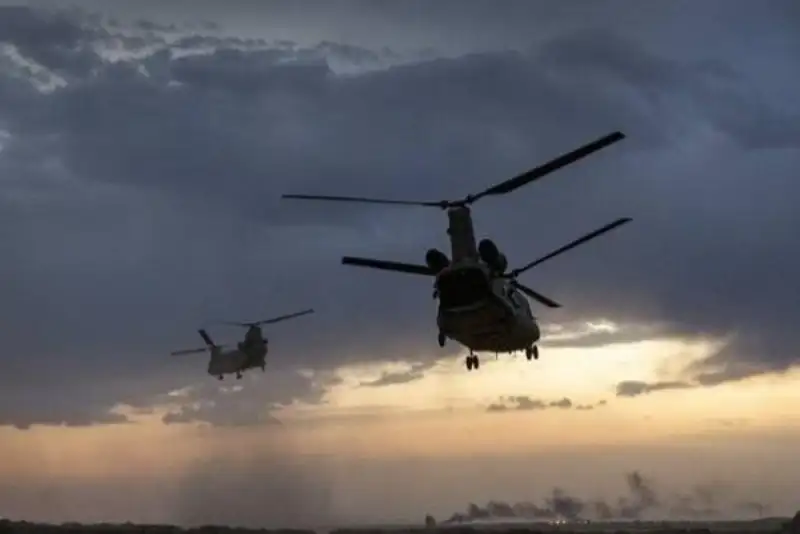 پرواز جنگنده‌های ائتلاف آمریکایی بر فراز  شمال سوریه