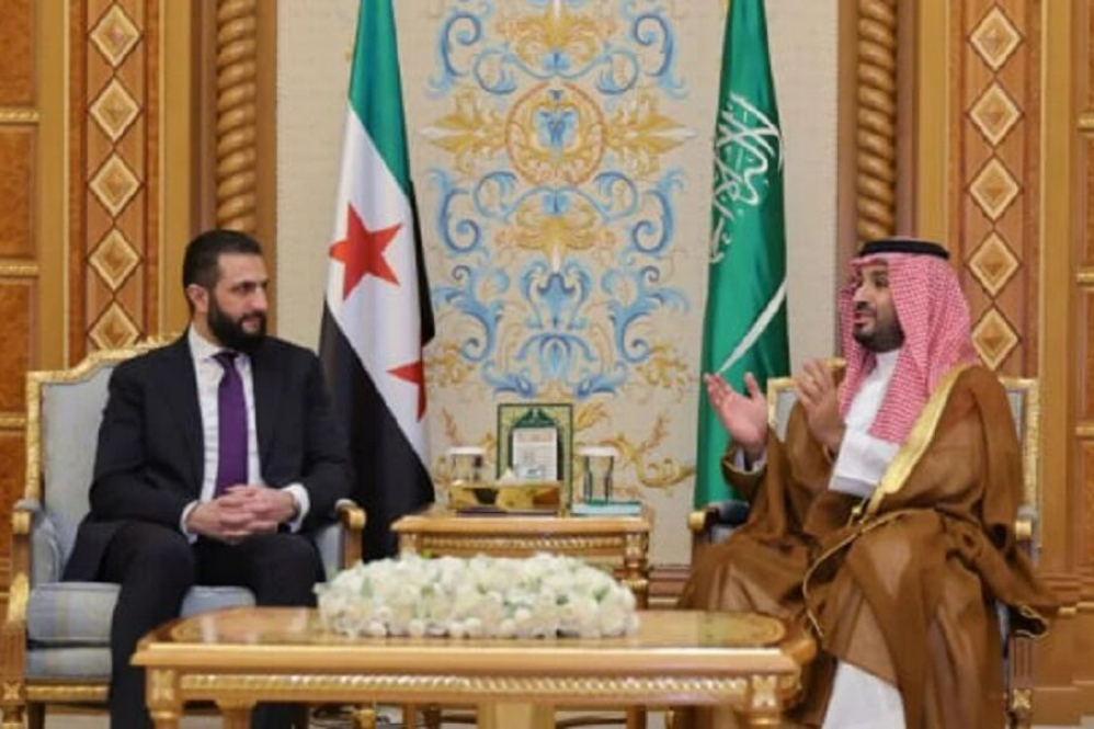 گفت وگوی ولیعهد عربستان و رئیس دولت موقت سوریه