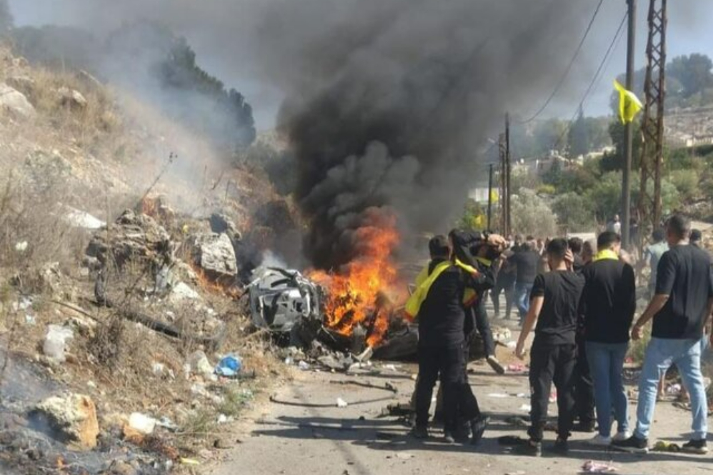 حمله پهپادی رژیم صهیونیستی به خودرو در جنوب لبنان