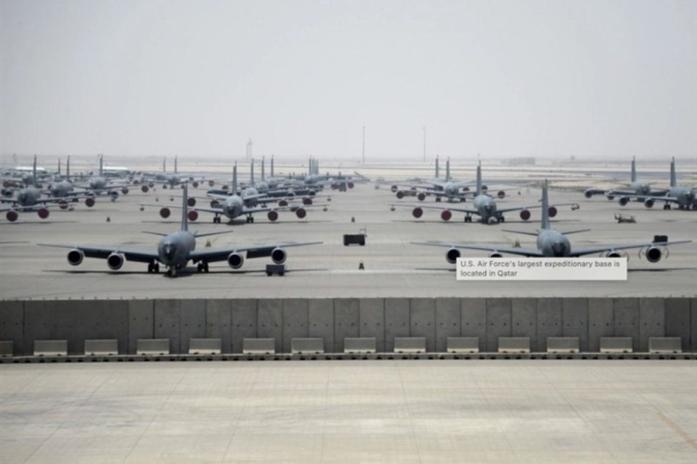 فعالیت عادی در پایگاه نظامی آمریکا در قطر
