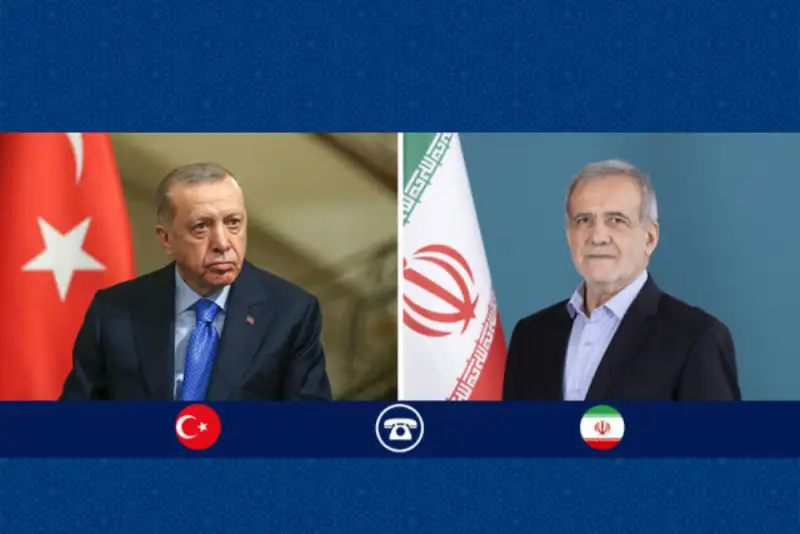 اردوغان در گفت‌وگو با پزشکیان: ترکیه مخالف مداخلات خارجی در ایران است