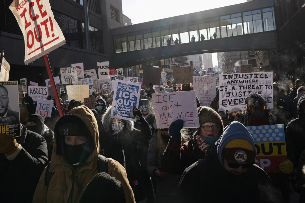 موج اعتراضات سراسری آمریکا علیه اداره مهاجرت و گمرکات
