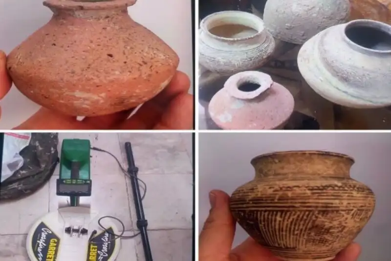 کشف کوزه‌های تاریخی در زرقان