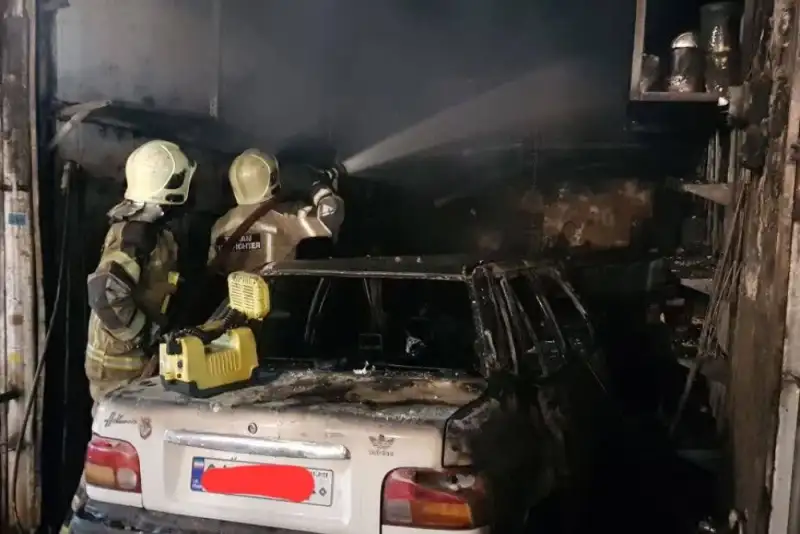 آتش سوزی مرگبار در مشیریه تهران