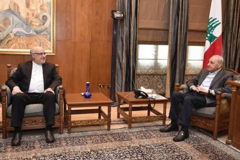 مسائل منطقه؛ موضوع گفت‌وگوی سفیر ایران با رئیس پارلمان لبنان