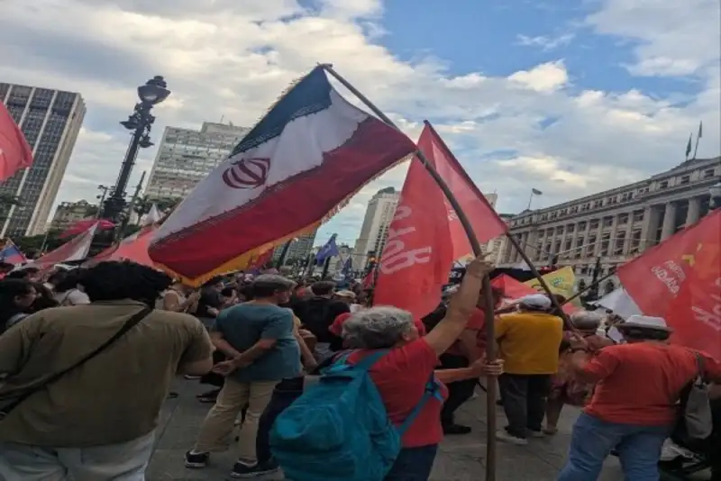 برزیلی‌ها در حمایت از ایران تظاهرات کردند