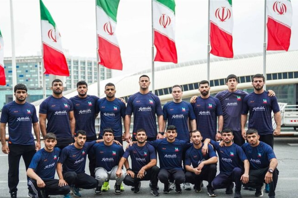 Чемпионат Ирана по греко-римской борьбе с 7 красочными медалями.