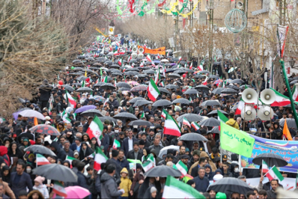 افزایش 53 درصدی حضور مردم در راهپیمایی 22 بهمن امسال