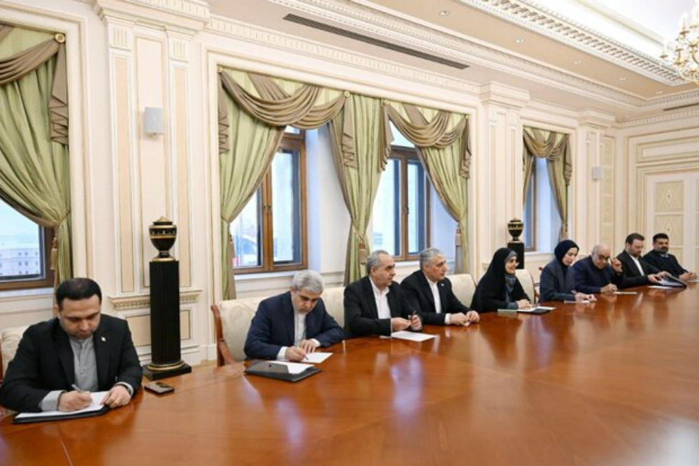 دیدار وزیر راه و شهرسازی ایران با رئیس‌جمهور آذربایجان