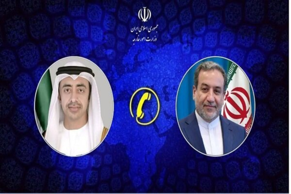 Обзор последних событий в регионе в ходе телефонного разговора министров иностранных дел Ирана и ОАЭ.