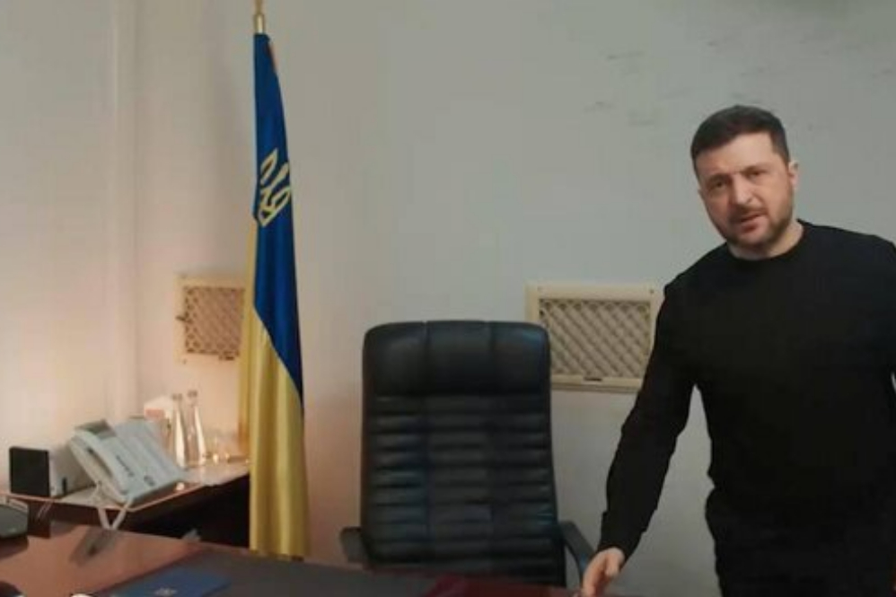 رئیس‌جمهور اوکراین مخفیگاه زیرزمینی خود را منتشر کرد