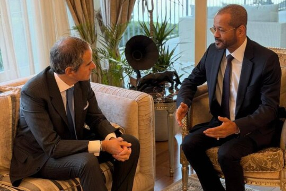 وزير الخارجية العماني يلتقي غروسي