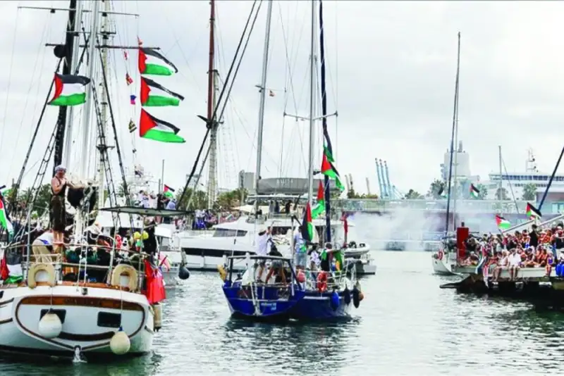 ناوگان صمود  به سمت غزه می رود