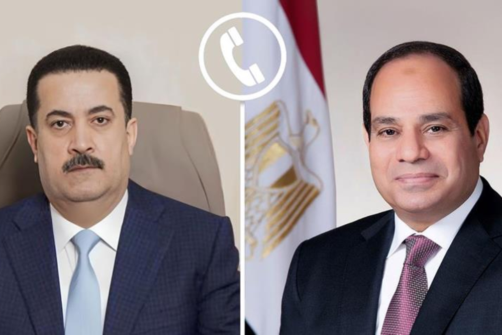 گفت‌وگوی تلفنی السودانی و السیسی درباره اوضاع منطقه
