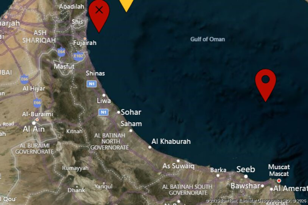 وقوع 2 حادثه دریایی در نزدیکی عمان و امارات