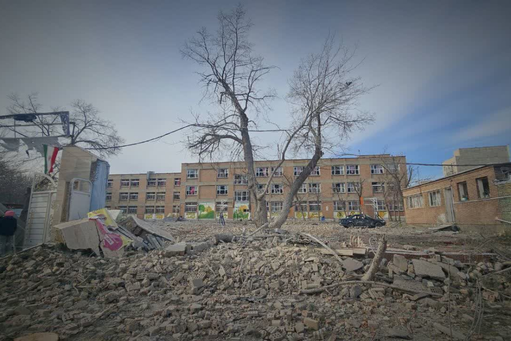 در حمله موشکی اسرائیل، مدرسه دخترانه عصمت ارومیه تخریب شد