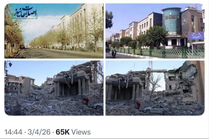 ساختمان سابق ژاندارمری با خاک یکسان شد