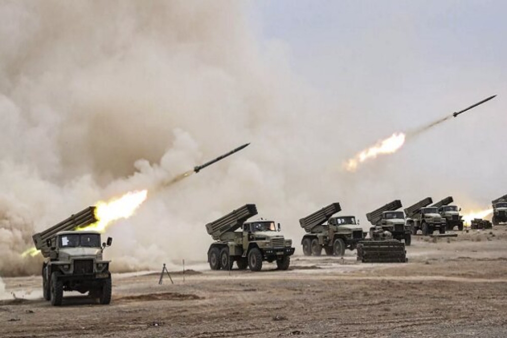 צבא איראן תקף כוחות אמריקאים בארביל, עיראק.