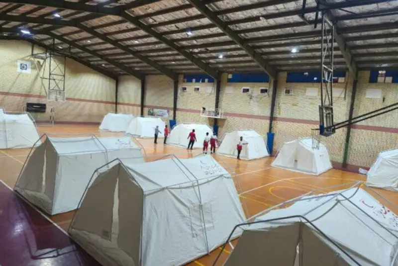 راه‌اندازی سایت اسکان اضطراری در دهلران