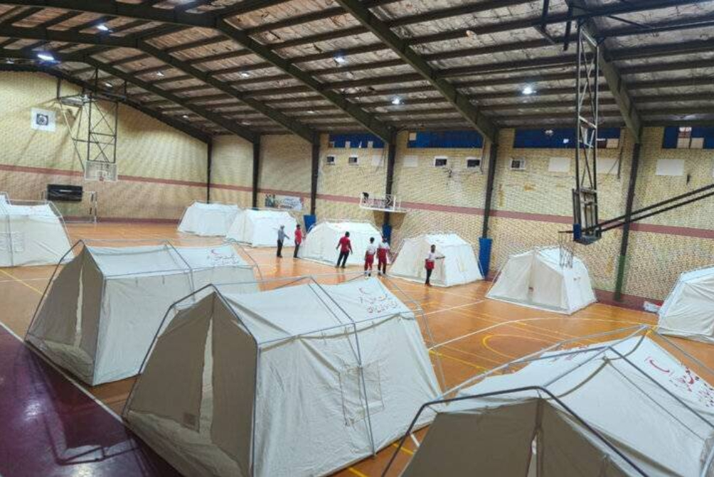 راه‌اندازی سایت اسکان اضطراری در دهلران