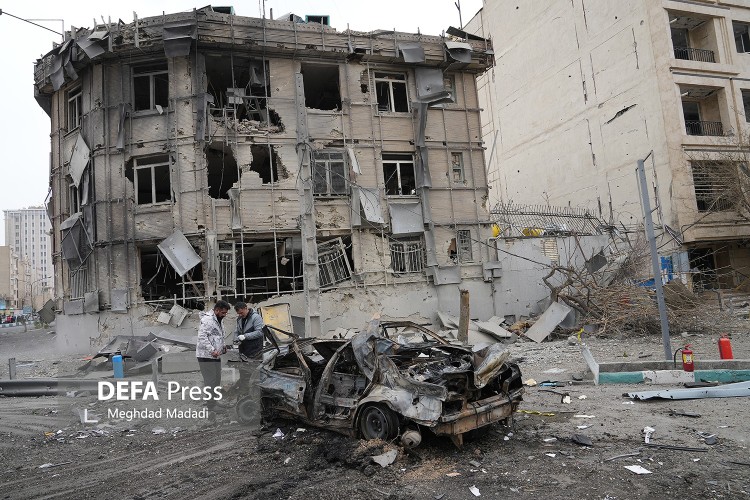 گزارش تصویری | حمله آمریکایی - صهیونیستی به بزرگراه شهید باقری تهران