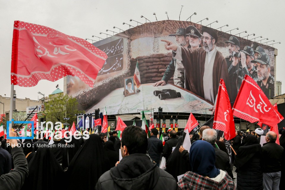 گزارش تصویری| راهپیمایی روز قدس در تهران