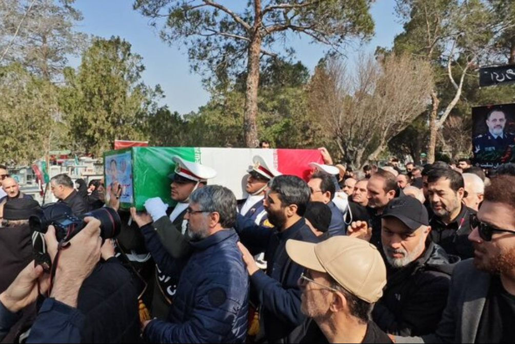 پیکر وزیر دفاع شهید در بهشت زهرا آرام گرفت + فیلم