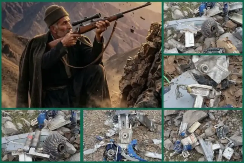 سرنگونی یک موشک کروز 158-AGM با تفنگ برنو مرد عشایری