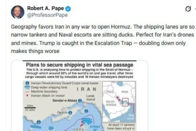 رابرت پاپه، استاد علوم سیاسی دانشگاه شیکاگو: جغرافیا به نفع ایران است