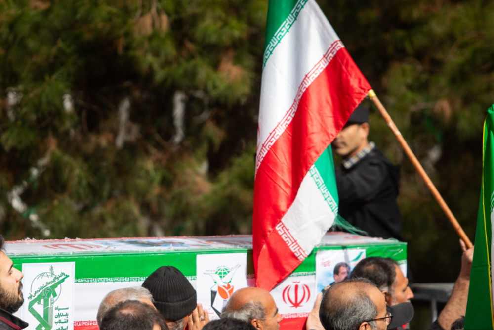 تشییع پیکر 12 شهید حمله هوایی به مناطق مسکونی دورود