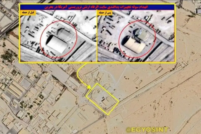هدف قرار گرفتن سایت پدافند پاتریوت آمریکا در بحرین