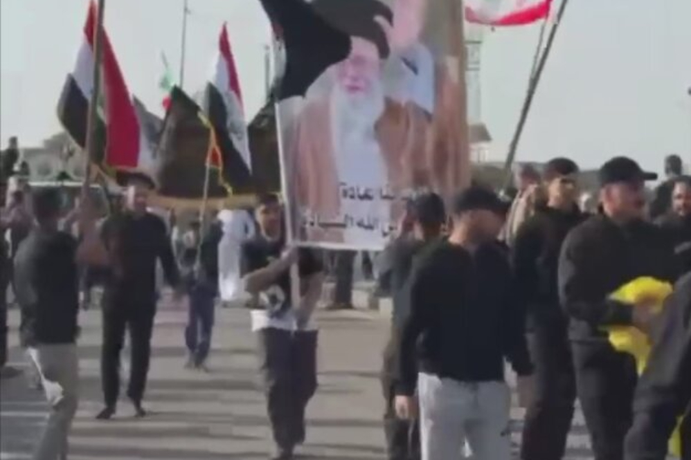 تظاهرات گسترده در بغداد در حمایت از ایران