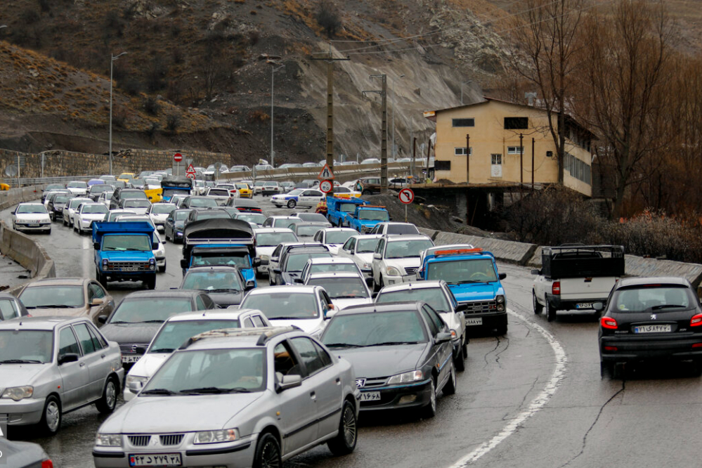 وضعیت ترافیک جاده چالوس و آزادراه تهران - شمال