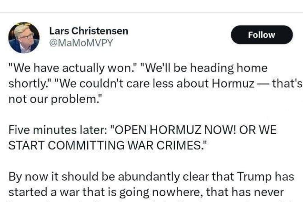 کنایه لارس کریستنسن، تحلیلگر اقتصادی آمریکایی به حرف‌های متناقض ترامپ