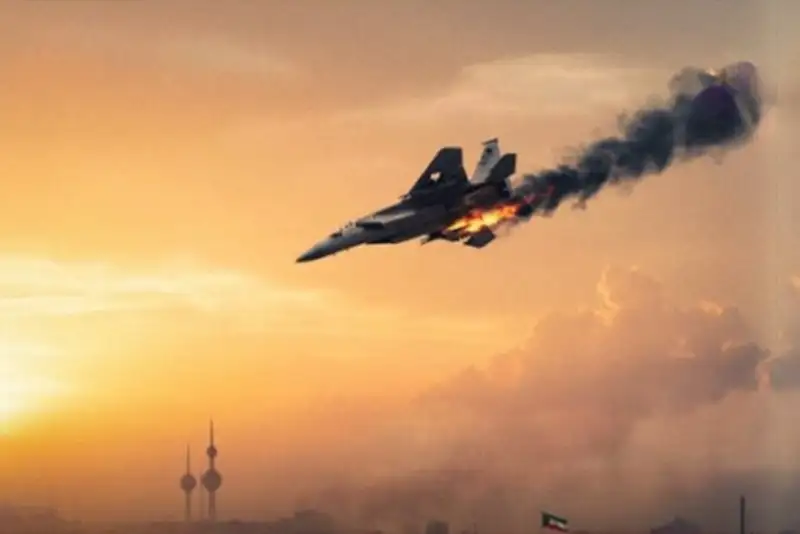 سقوط یک جنگنده آمریکایی در کویت