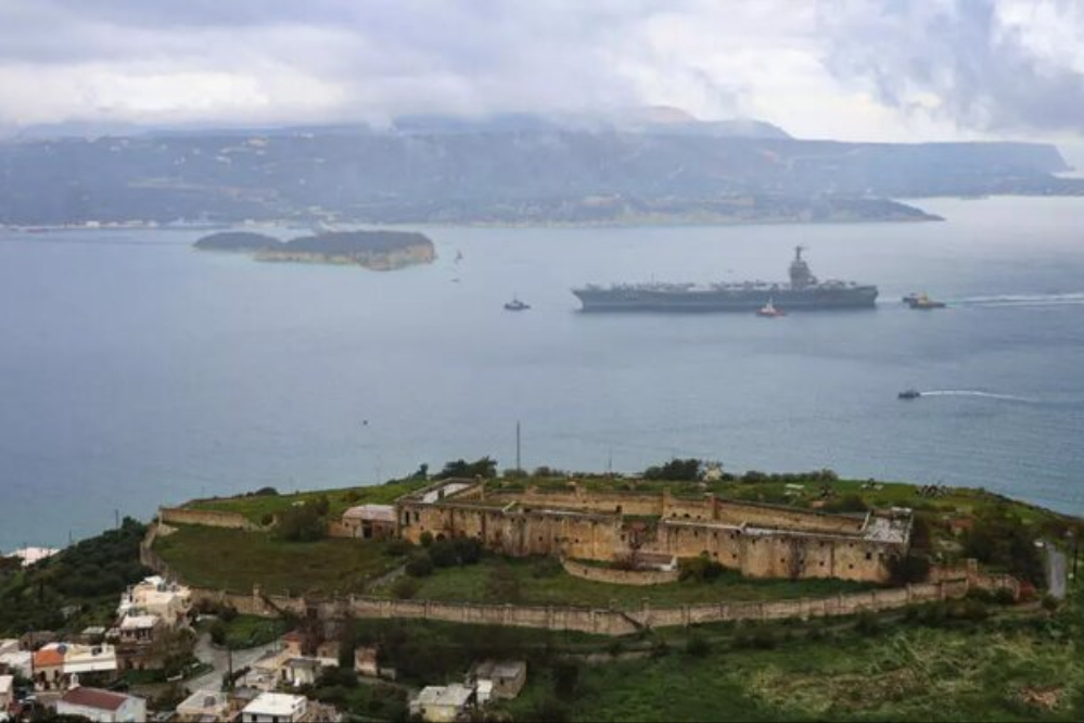 عقب‌نشینی ناو جرالد فورد آمریکا به «کرت» یونان