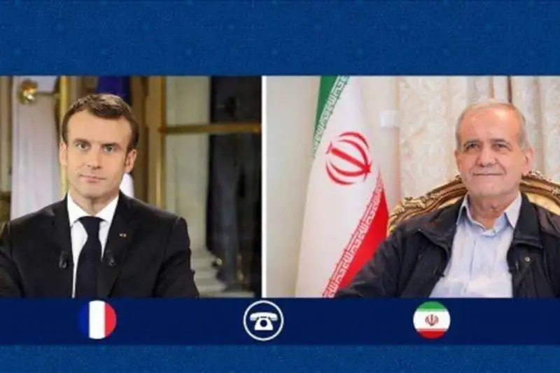 ماکرون از گفت‌وگو با پزشکیان خبر داد