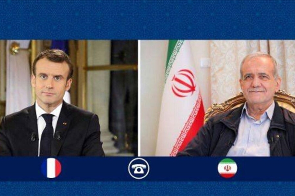 ماکرون از گفت‌وگو با پزشکیان خبر داد