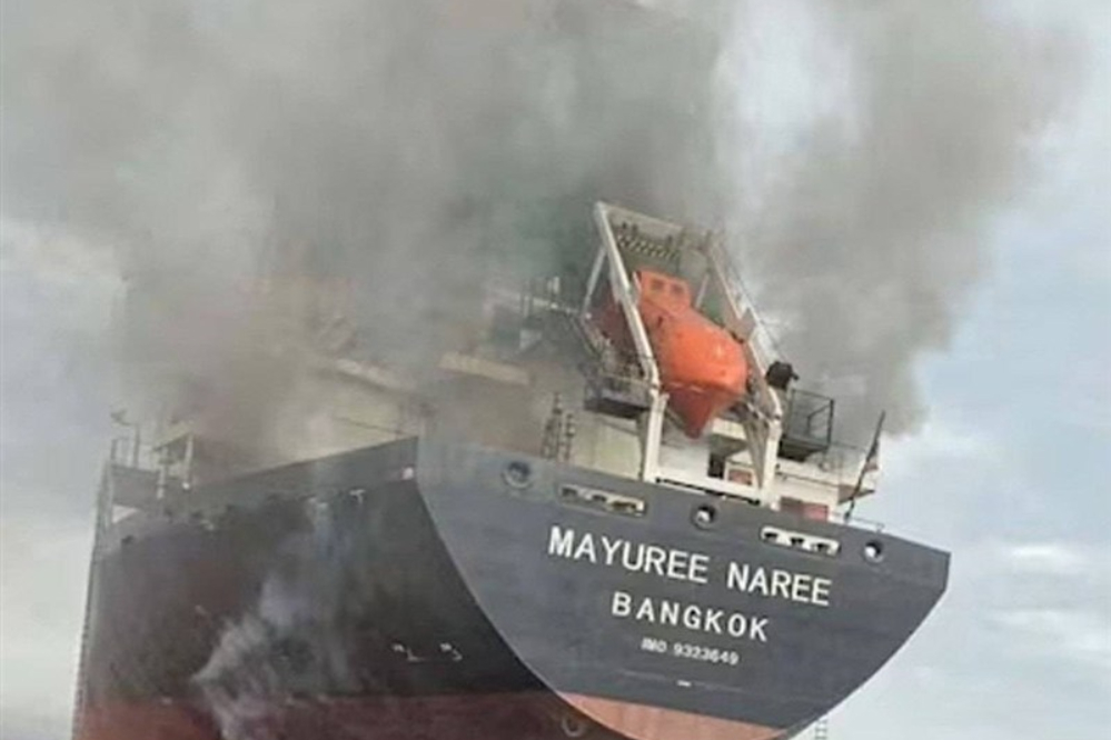 کشتی تایلندی پهلو گرفته در قشم خالی از خدمه است