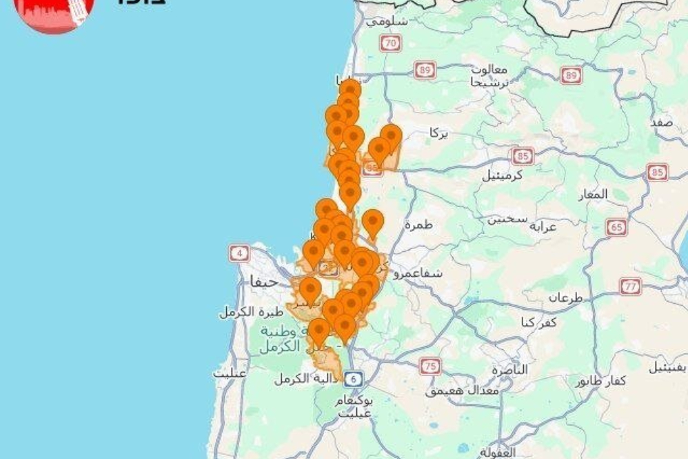 آژیر خطر در نهاریا تا حیفا پس از حمله پهپادی و موشکی از سمت لبنان