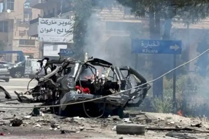 حمله رژیم صهیونیستی به شهر الخیام با بمب فسفری