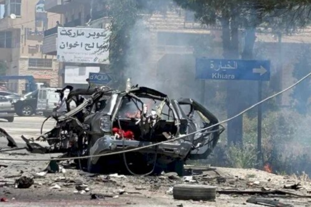 حمله رژیم صهیونیستی به شهر الخیام با بمب فسفری