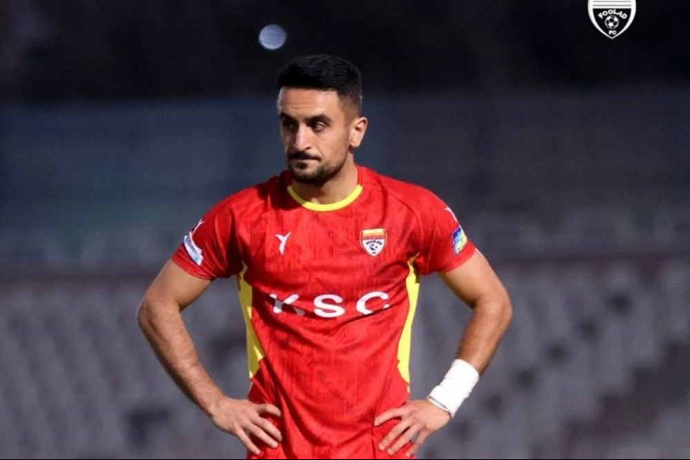 واکنش بازیکن تیم فوتبال فولاد به حمله به زیرساخت‌های کشور